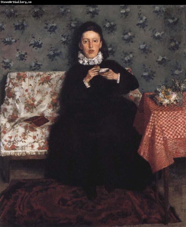 Wilhelm Trubner On the Sofa